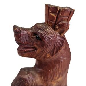 Vtg‎ Black Forest Bear 7in Brown Good Glass Eye Berlin